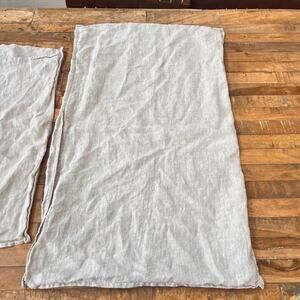 Brooklinen Pillowcases Khaki Linen Chambray Portugal King & Standard